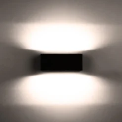 Aplique LED exterior Gemini 22cm 3.000K antracita