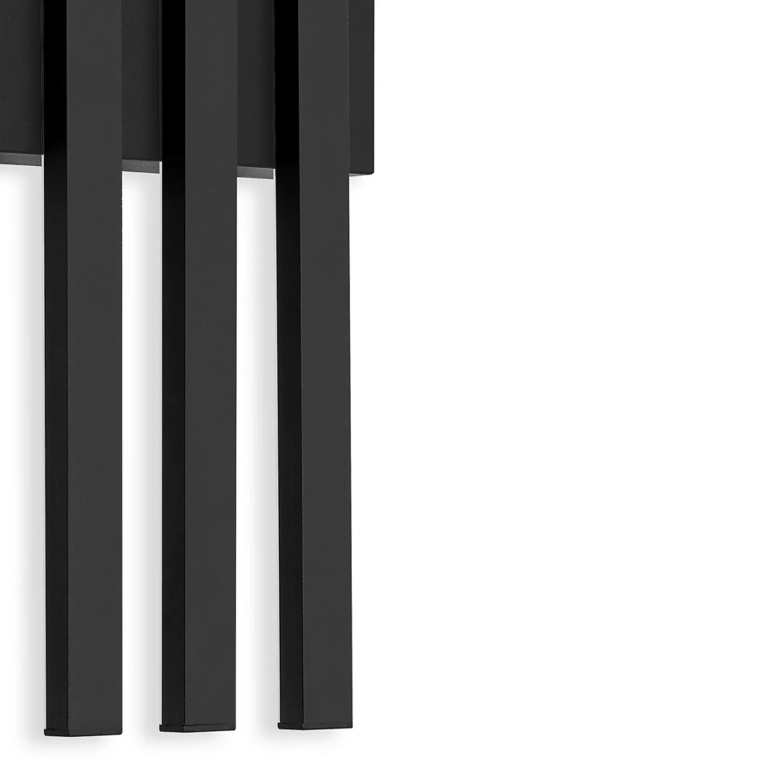 Aplique LED exterior Graz indirecto 3 luces negro
