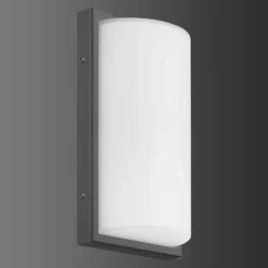 Aplique LED para exterior 039, acero inoxidable, color grafito