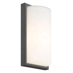 Aplique LED para exterior 039, acero inoxidable, color grafito