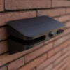 Aplique LED para exterior AERO, negro, 21 cm, con sensor, IP54