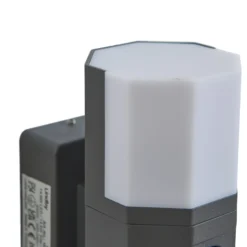 Aplique LED para exterior Alaric de Lindby, aluminio, antracita, sensor