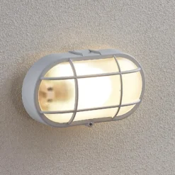 Aplique LED para exterior Alisha de Lindby, blanco, plástico, IP54