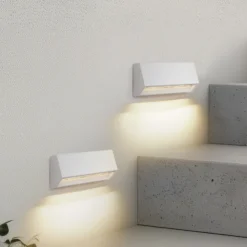 Aplique LED para exterior Appeso de Lindby, ancho 22 cm, juego de 2 unidades