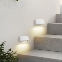 Aplique LED para exterior Appeso de Lindby, ancho 16 cm, juego de 2 unidades