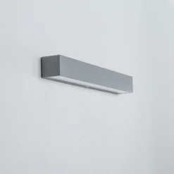Aplique LED para exterior Arcchio Lengo, 50 cm, 1 luz, gris, CCT