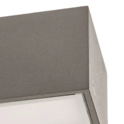 Aplique LED para exterior Arcchio Lengo, 50 cm, 1 luz, gris, CCT