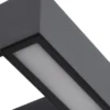 Aplique LED para exterior Arcchio Kovato, gris oscuro, IP65