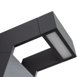 Aplique LED para exterior Arcchio Kovato, gris oscuro, IP65