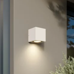 Aplique LED para exterior Arcchio Tassnim, 1 luz, blanca, IP65