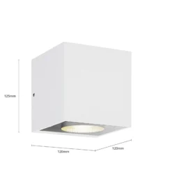 Aplique LED para exterior Arcchio Tassnim, 1 luz, blanca, IP65