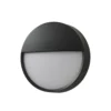 Aplique LED para exterior Arcchio Gravo, Ø 25 cm, negra, IP65
