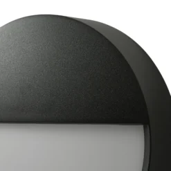 Aplique LED para exterior Arcchio Gravo, Ø 25 cm, negra, IP65