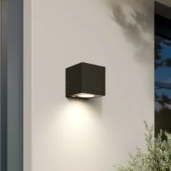 Aplique LED para exterior Arcchio Tassnim, 1 luz, antracita, IP65