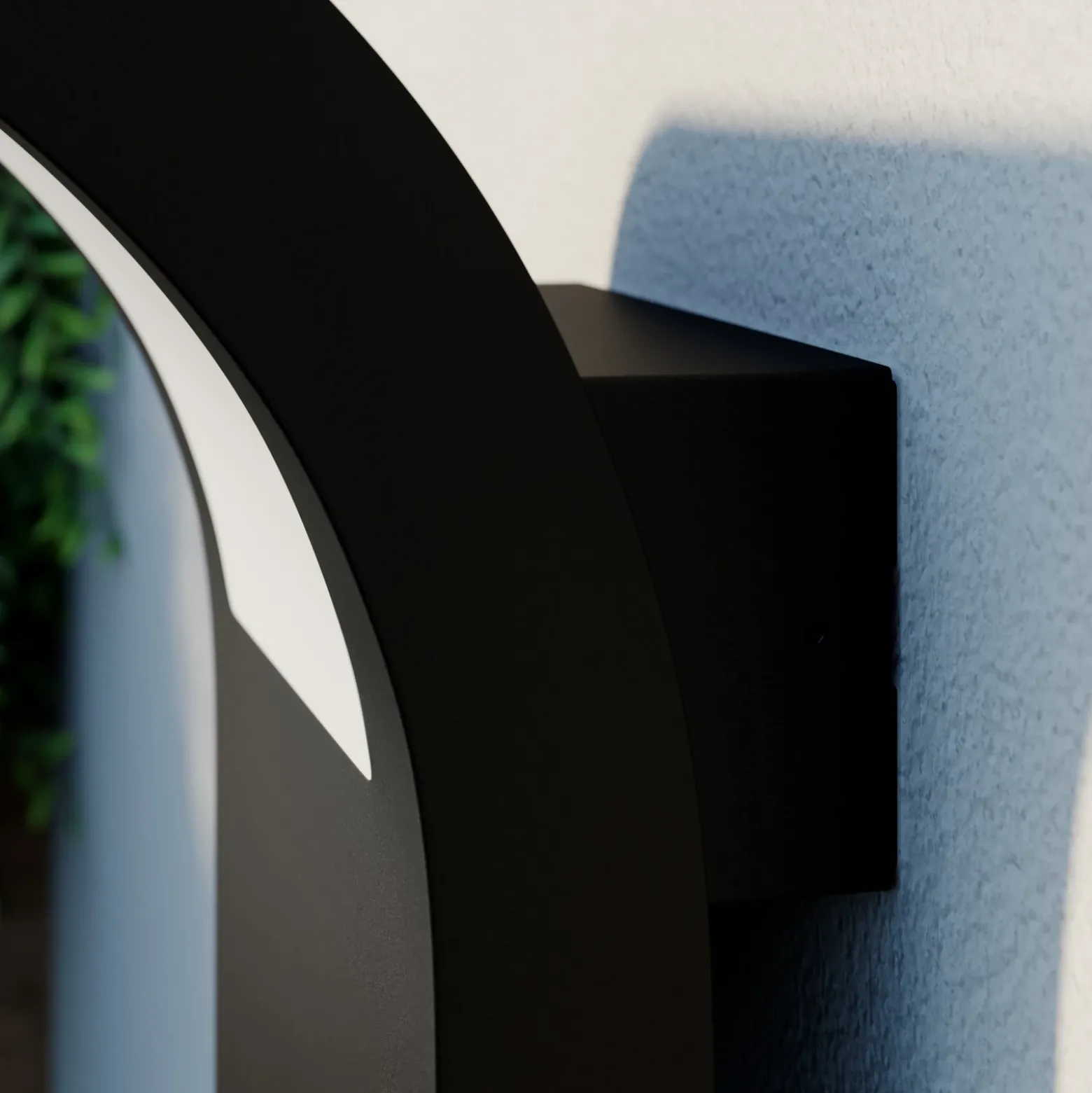 Aplique LED para exterior Arcchio, antracita, IP54, sensor