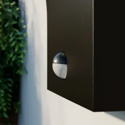 Aplique LED para exterior Arcchio, antracita, IP54, sensor