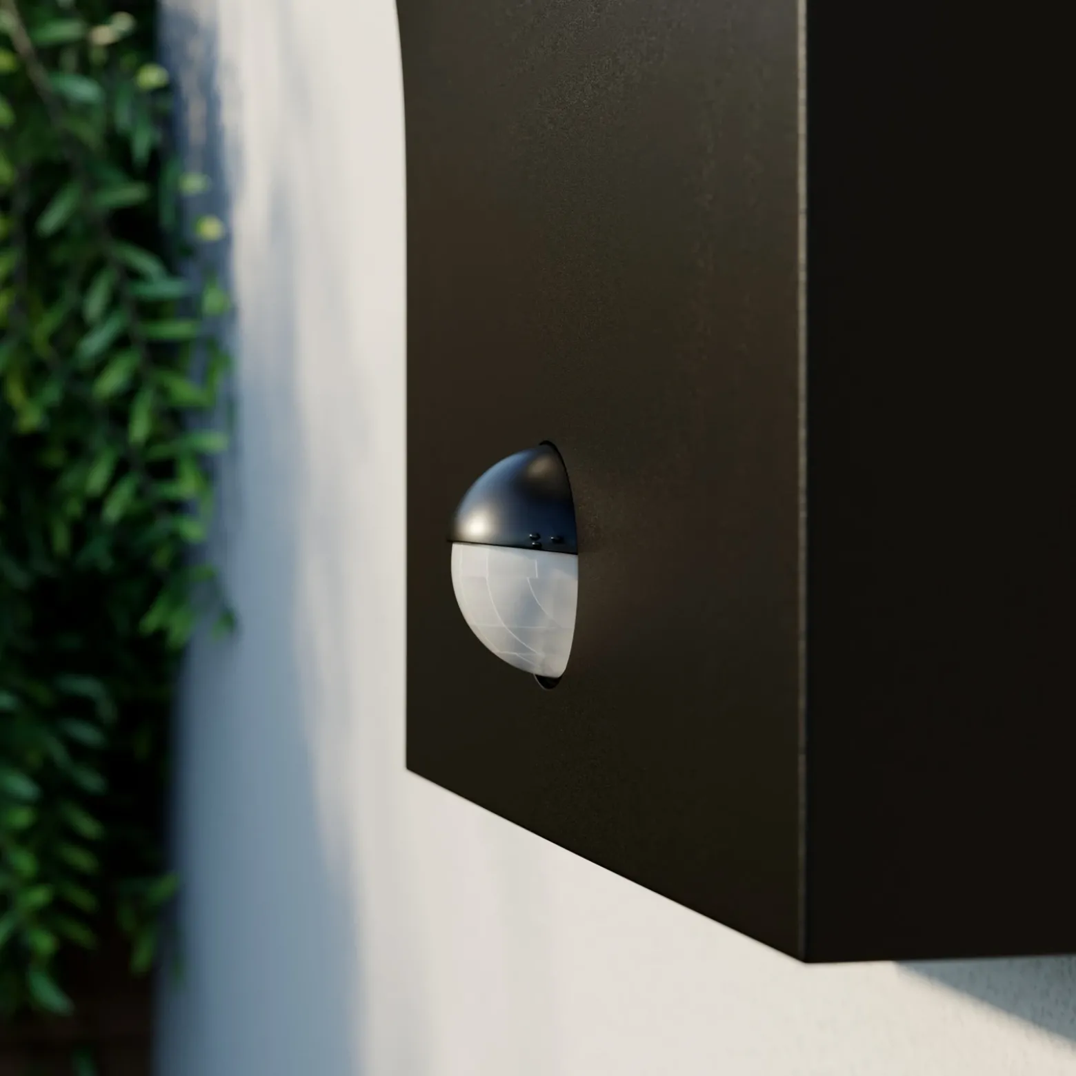 Aplique LED para exterior Arcchio, antracita, IP54, sensor