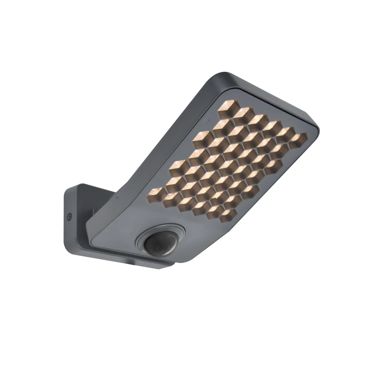 Aplique LED para exterior ATLANTIS, gris oscuro, 22 cm, IP54