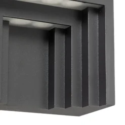 Aplique LED para exterior Aurali de Lindby, 2 luces, negro, IP65