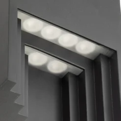 Aplique LED para exterior Aurali de Lindby, 2 luces, negro, IP65