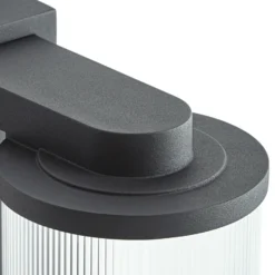 Aplique LED para exterior Beelia de Lucande, antracita, estriado