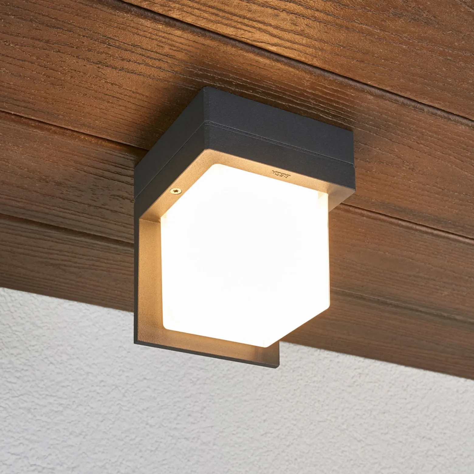 Aplique LED para exterior Bega 33327, grafito, metal, IP65, CCT