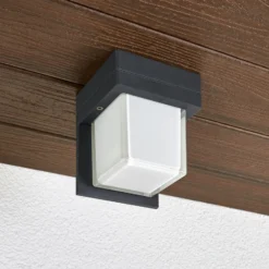 Aplique LED para exterior Bega 33327, grafito, metal, IP65, CCT