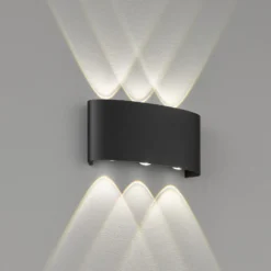 Aplique LED para exterior Berlín, 6 luces