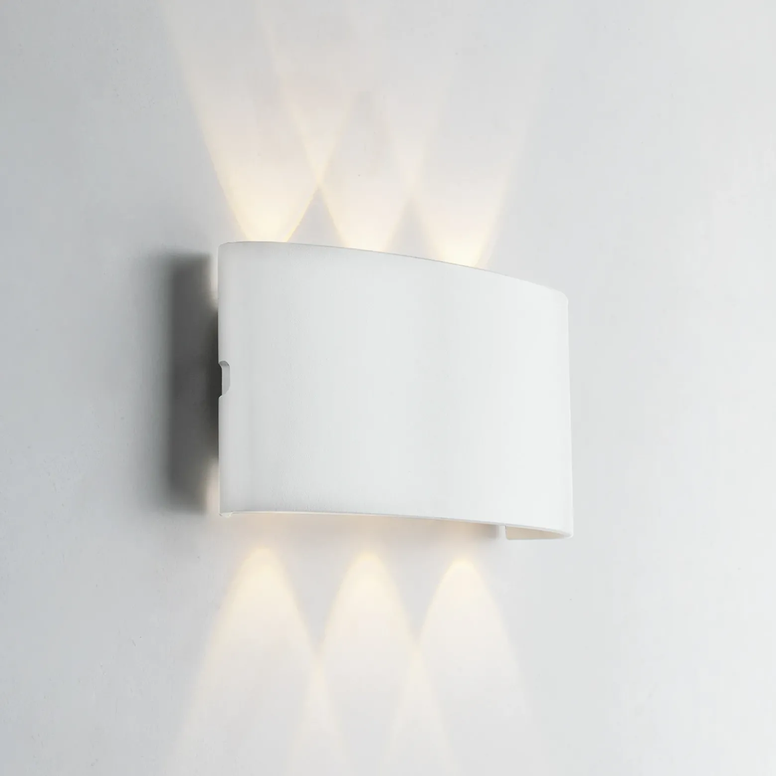 Aplique LED para exterior Betle, blanca, ancho 17 cm, metal, CCT
