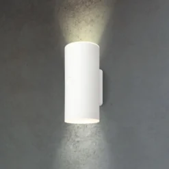 Aplique LED para exterior 3786016, blanco, regulador táctil, arriba/abajo