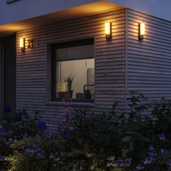 Aplique LED para exterior Bonnie de Paulmann, aluminio, 2200/3000 K, sensor