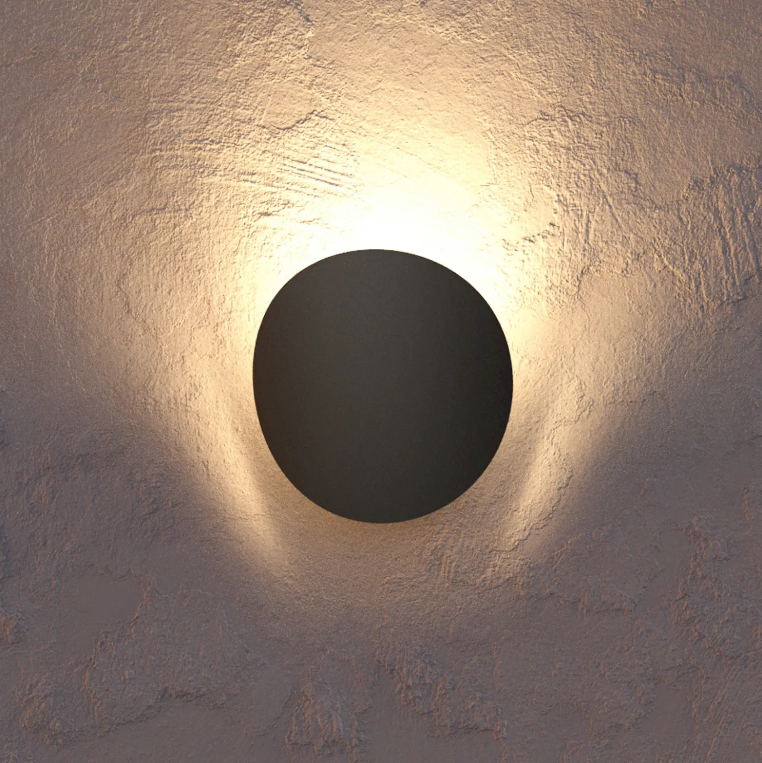 Aplique LED para exterior Briale, negra, altura 20 cm, metal, CCT