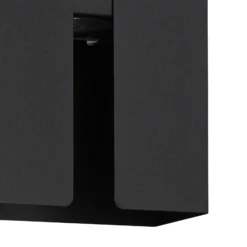Aplique LED para exterior Briscola, negro, altura 20 cm, metal, CCT