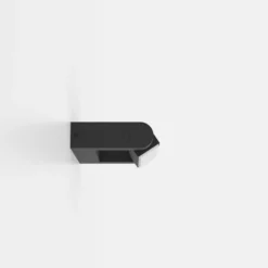 Aplique LED para exterior Brianza, negra, 20 cm de ancho, metal