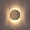 Aplique LED para exterior Briale, color arena, altura 20 cm, metal