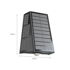 Aplique LED para exterior Calex Matera, arriba/abajo, negro