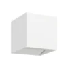 Aplique LED para exterior Calpino 3, blanco, 10 cm de ancho, con 2 luces.