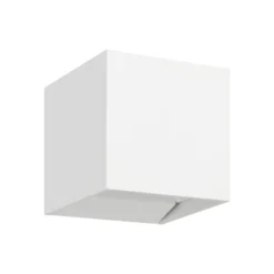 Aplique LED para exterior Calpino 3, blanco, 10 cm de ancho, con 2 luces.