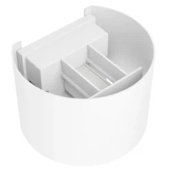 Aplique LED para exterior Calpino 3, blanco, 14 cm de ancho, 2 luces.