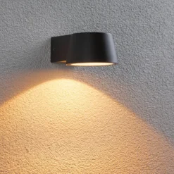 Aplique LED para exterior Capea de Paulmann, antracita, 10 cm, IP44