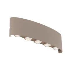 Aplique LED para exterior Carlo de Paul Neuhaus, 27 cm, color arena