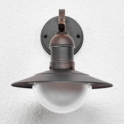 Aplique LED para exterior Clea de Lindby, anchura 24 cm, metal