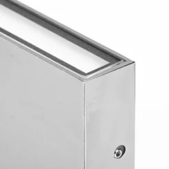 Aplique LED para exterior CMD 9071, 17 cm, acero inoxidable, arriba/abajo, IP54