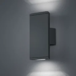Aplique LED para exterior COLORADO antracita Altura 20 cm Metal IP54