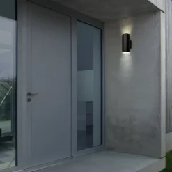 Aplique LED para exterior con batería 3786015, negro Regulador táctil de