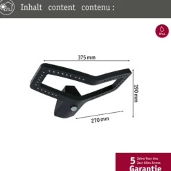 Aplique LED para exterior con sensor Alara de Paulmann, antracita, IP44