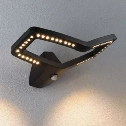 Aplique LED para exterior con sensor Alara de Paulmann, antracita, IP44