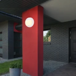 Aplique LED para exterior con batería 3785016 blanco Detector de movimiento Ø