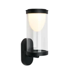Aplique LED para exterior con batería 3930015, negro, regulador táctil