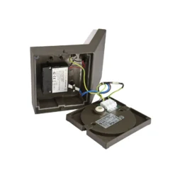 Aplique LED para exterior con sensor Tucanae, gris, altura 22 cm, IP54